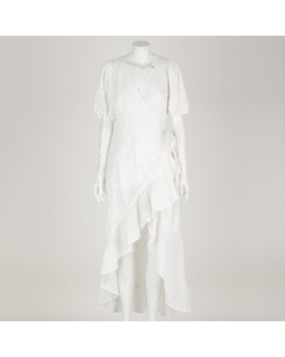Biała ażurowa sukienka Bizuu - sklep Pyskaty Zamsz