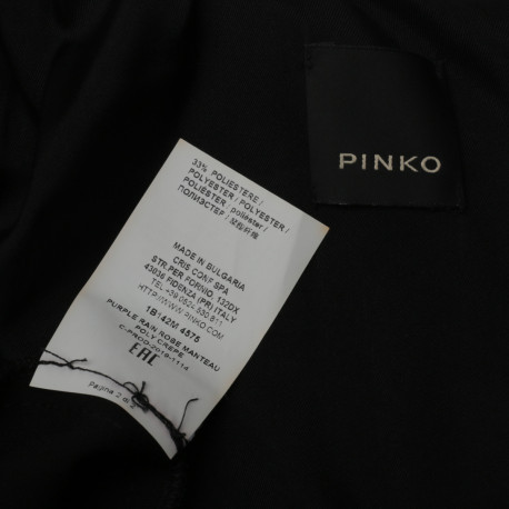 Pinko czarna sukienka z plisowaniem