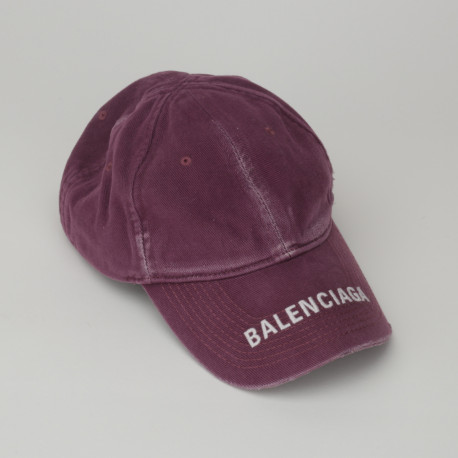 Balenciaga fioletowa czapka