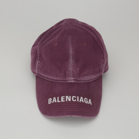 Balenciaga fioletowa czapka