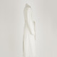 Off-White Kremowy długi płaszcz