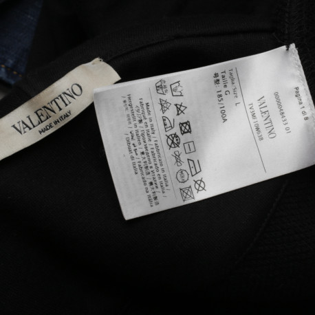 Valentino czarna bluza z logo