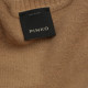 Pinko Sweter brązowy aplikacja bok