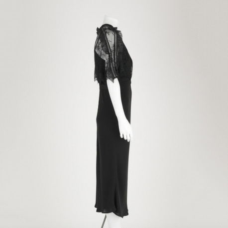 Self-Portrait czarna sukienka koronkowa góra