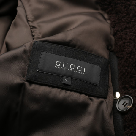 Gucci Płaszcz granatowy kożuch