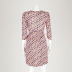 Diane Von Furstenberg Sukienka różową we wzory
