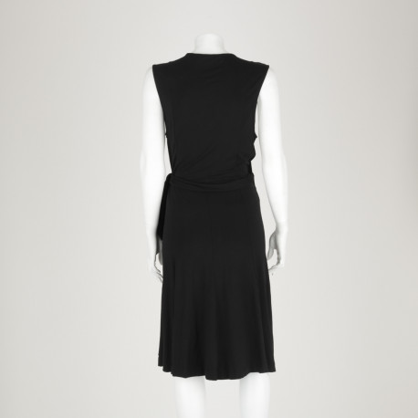 Diane Von Furstenberg Sukienka czarna wiązana bez rękawów
