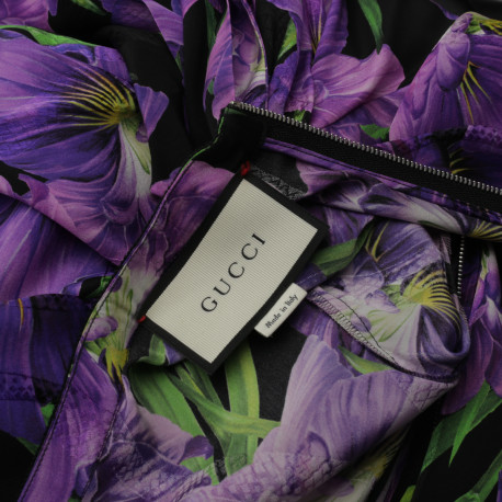 Gucci fioletowa sukienaka w kwiaty