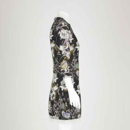 Dior żakardowa sukienka w kwiaty