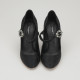Dolce & Gabbana czarne atłasowe szpilki