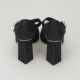 Dolce & Gabbana czarne atłasowe szpilki