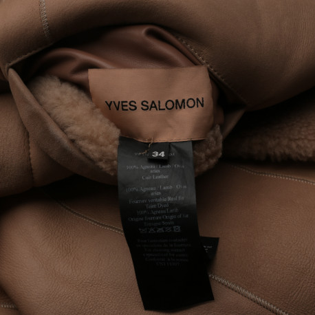 Yves Salomon długi kożuch