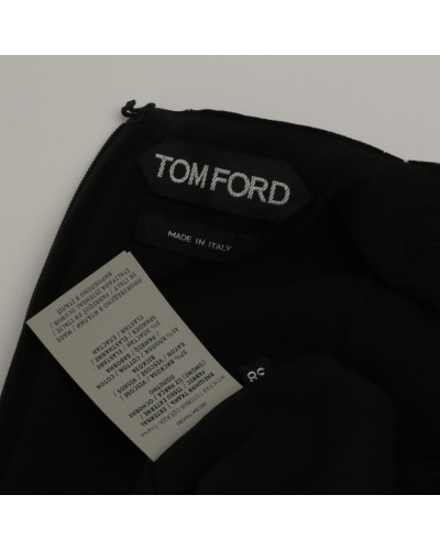 Tom Ford czarna welurowa sukienka