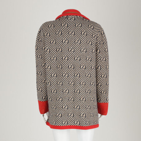 Gucci Sweter czerwony w logo