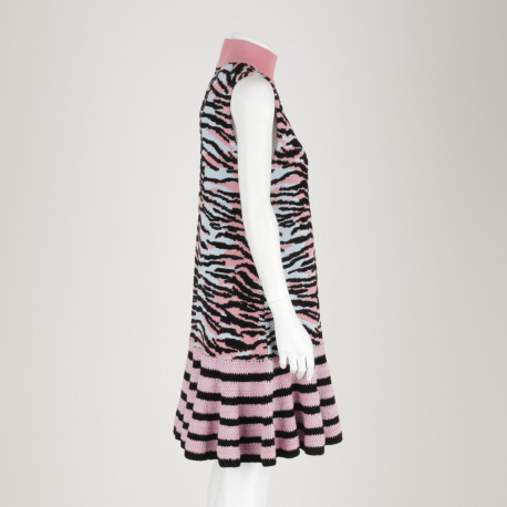 Kenzo x H&M Collaboration Sukienka zebra róż