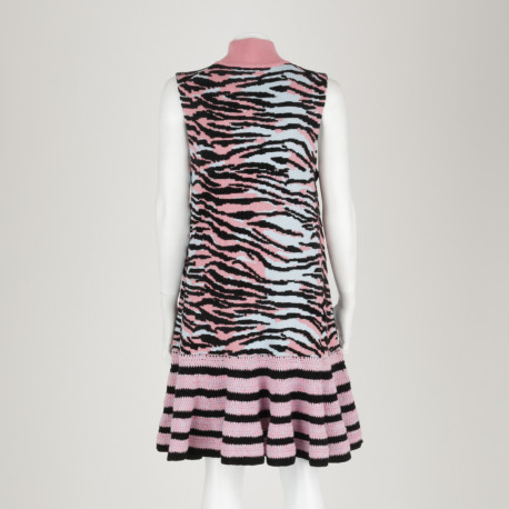 Kenzo x H&M Collaboration Sukienka zebra róż