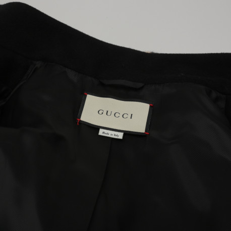 Gucci czarny płaszcz