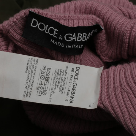 Dolce & Gabbana Sweter pudrowy