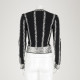 Alexander McQueen Ubranie czarno biały kardigan