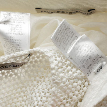 Ermanno Scervino Ubranie biały koronkowy komplet