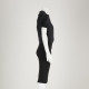 Saint Laurent  Ubranie czarna sukienka z łączonych