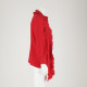Gucci Ubranie czerwona koszula z falbanami