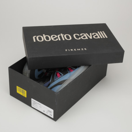 Roberto Cavalli Buty czarno niebieskie