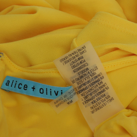 Alice+Olivia Bluzka żółta