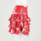 Bizuu Ubranie czerwona spódnica w kwiaty
