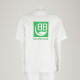 Balenciaga bialy t-shirt z zielonym