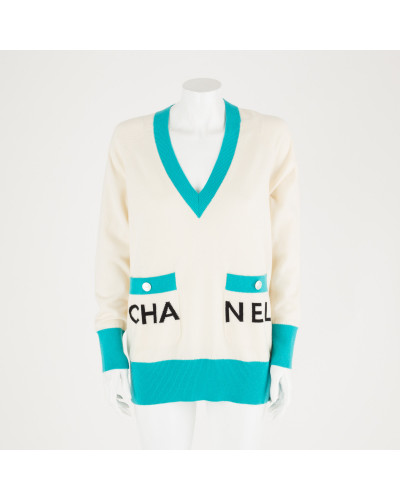 Chanel  sweter z logo