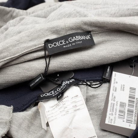 Dolce & Gabbana Dresy welur granat szary