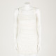 Dolce & Gabbana Biała koronkowa sukienka