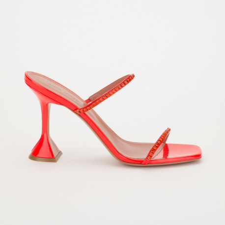 Amina Muaddi  sandały czerwone