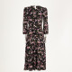 Ralph Lauren Sukienka czarna fioletowy kwiat