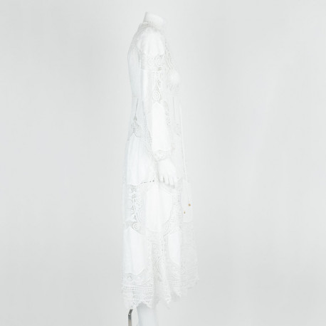 Zimmermann biała koronkowa sukienka