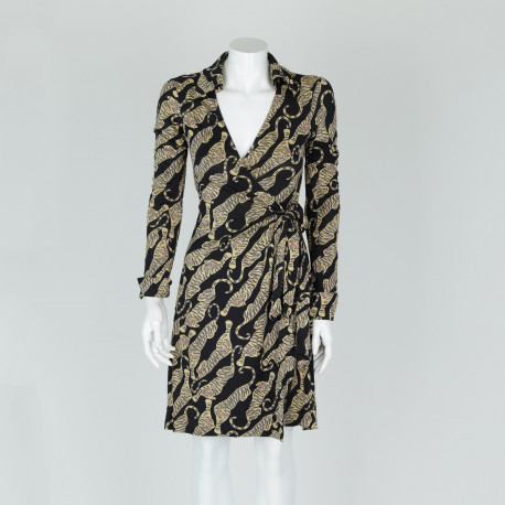 Diane Von Furstenberg Sukienka w tygrysy