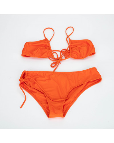 Jacquemus pomarańczowy kostium kąpielowy