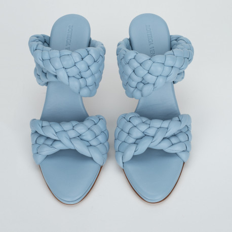 Bottega Veneta niebieskie sandały