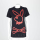 Philipp Plein czarny męski T-shirt z królikiem