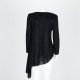 Dior czarna asymetryczna bluzka