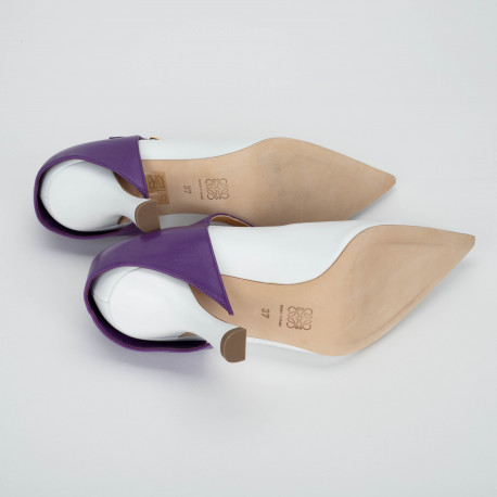 Loewe biało fioletowe buty