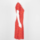Alexander McQueen Sukienka w kwiatki czerwona