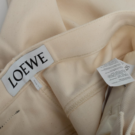 Loewe bezowe spodnie baggy