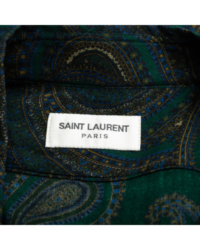 Saint Laurent  zielona koszula wzory