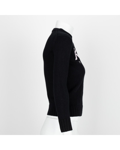 Kenzo Sweter czarny z logo