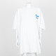 Vetements Biały T-shirt z niebieskim