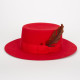 Saint Laurent  czerwony kapelusz