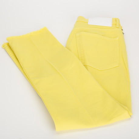Pinko Spodnie żółte jeansowe