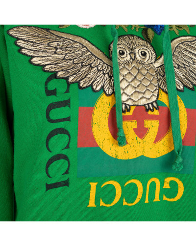 Gucci zielona bluz a z sową